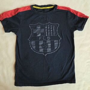 Official Barça FC Barcelona Kids Navy Blue T-shirt Size 12